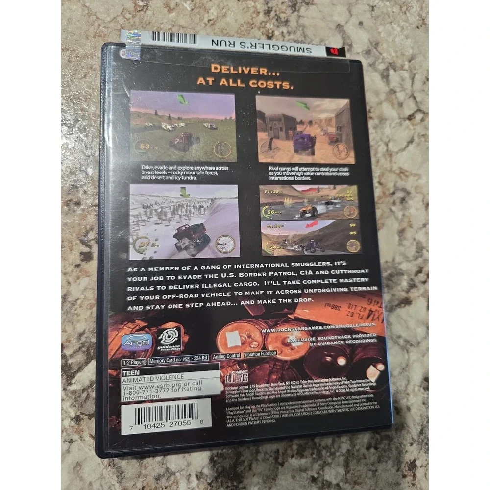 SMUGGLERS RUN PS2 Playstation 2 Complete w/ Case & Manual